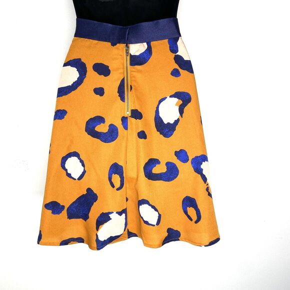 Leopard Print Skirt Size 10 PHILLIP LIM 3.1 for Target Multi-Color Circle Orange - Picture 5 of 12